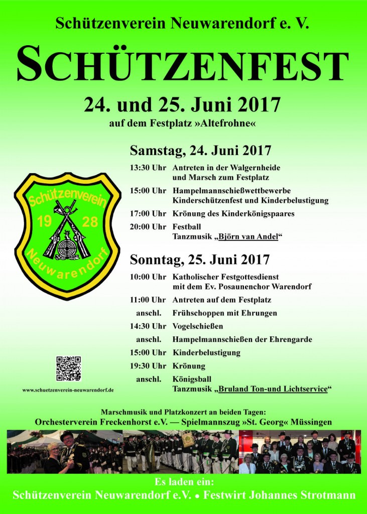 Schützenverein Neuwarendorf Plakat 2017 Web