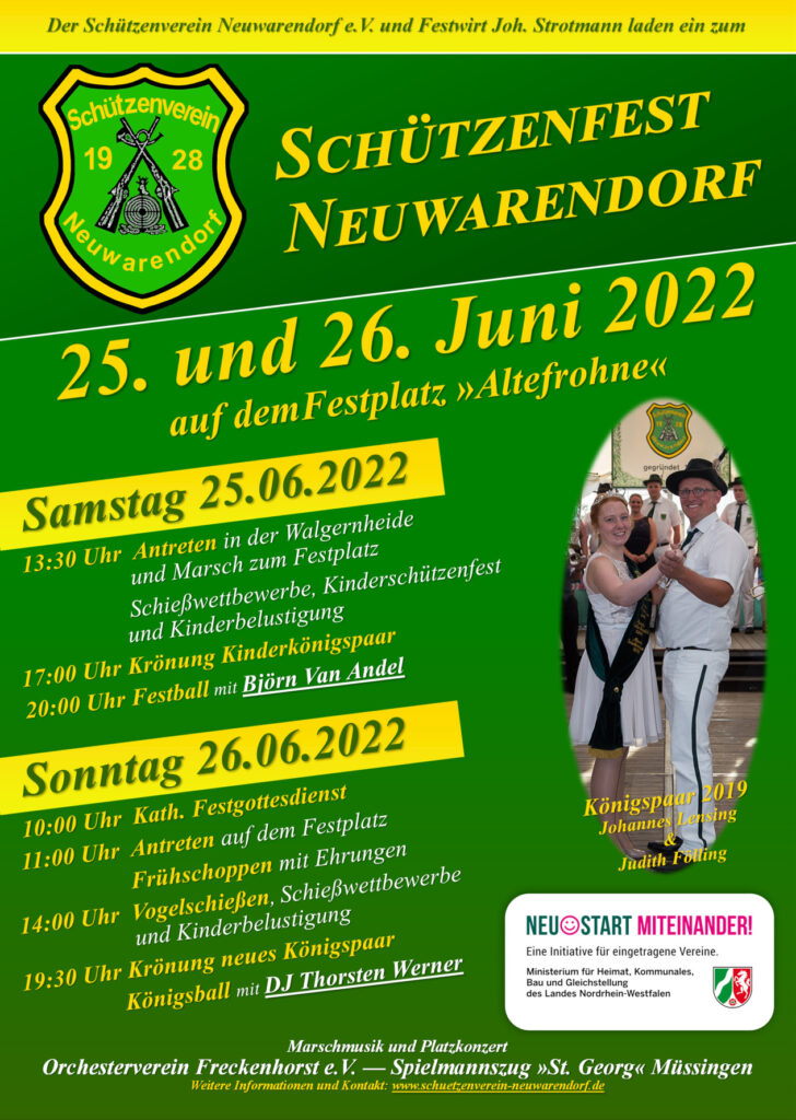 Plakat Schützenfest 2022